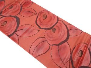 抽象花模様織り出し袋帯